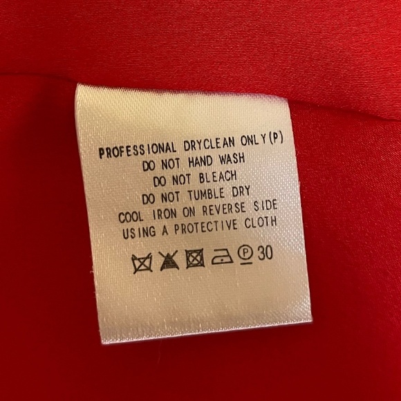 FAME & PARTNERS x FREE PEOPLE | Red Bond Maxi Wrap Dress w Thigh Slit | Size 4 - Picture 11 of 12